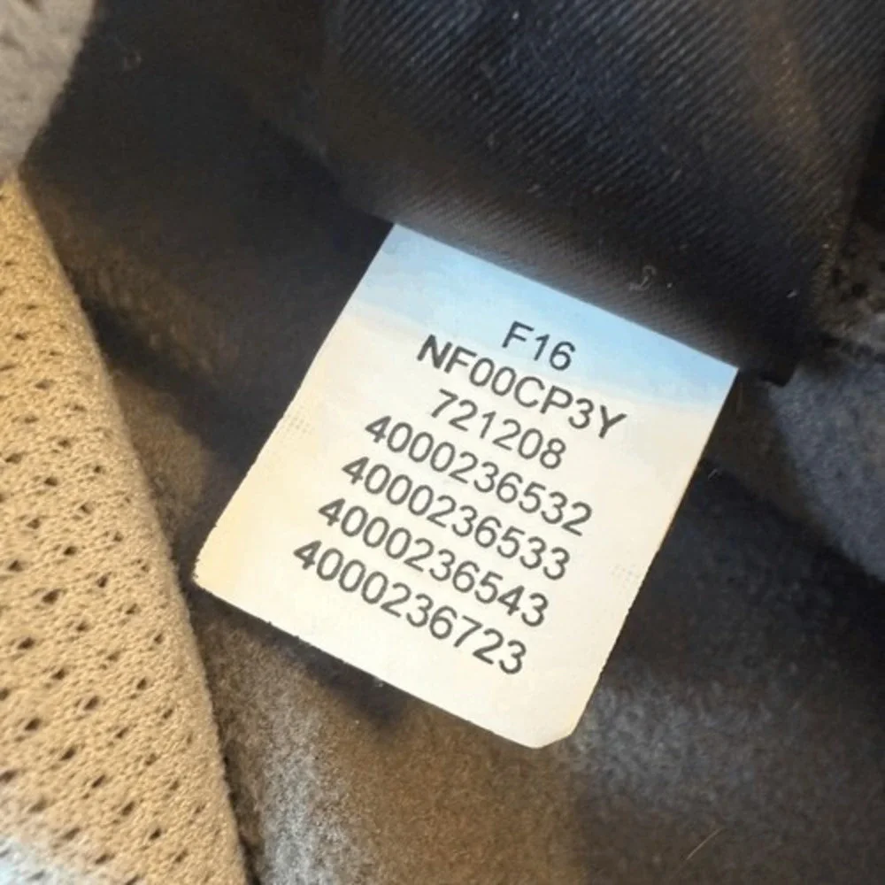 The North Face Men's Fleece Mock Neck Full Zip‎ Lined Jacket Gray Blue Large